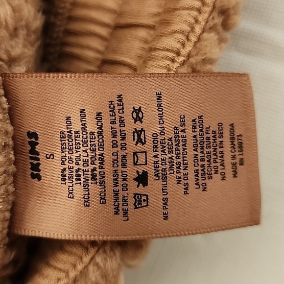 NWT SKIMS Teddy Jogger Lounge Pants in Tiger's Eye Size Small - Picture 12 of 12